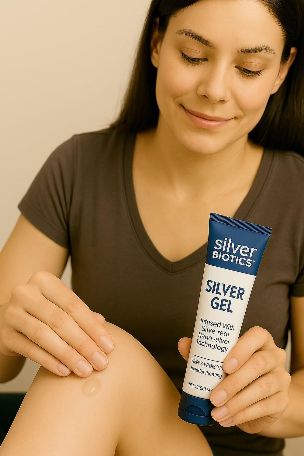 Silver Biotics First Aid Gel moisturizes and smooths skin