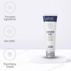 Gel being applied to skin from American Biotech Labs Silver Biotics