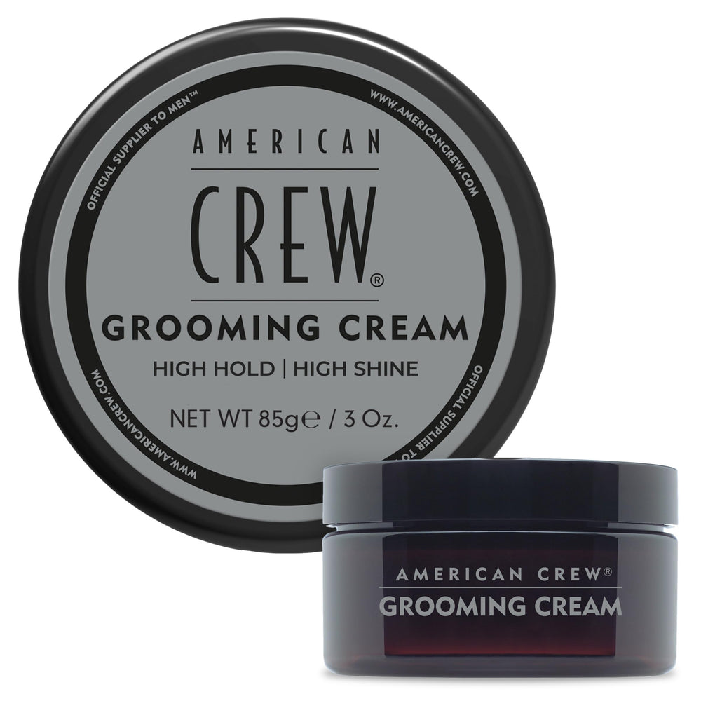 American Crew crema de peinado, botella de 3 oz, brillo alto para look pulido.