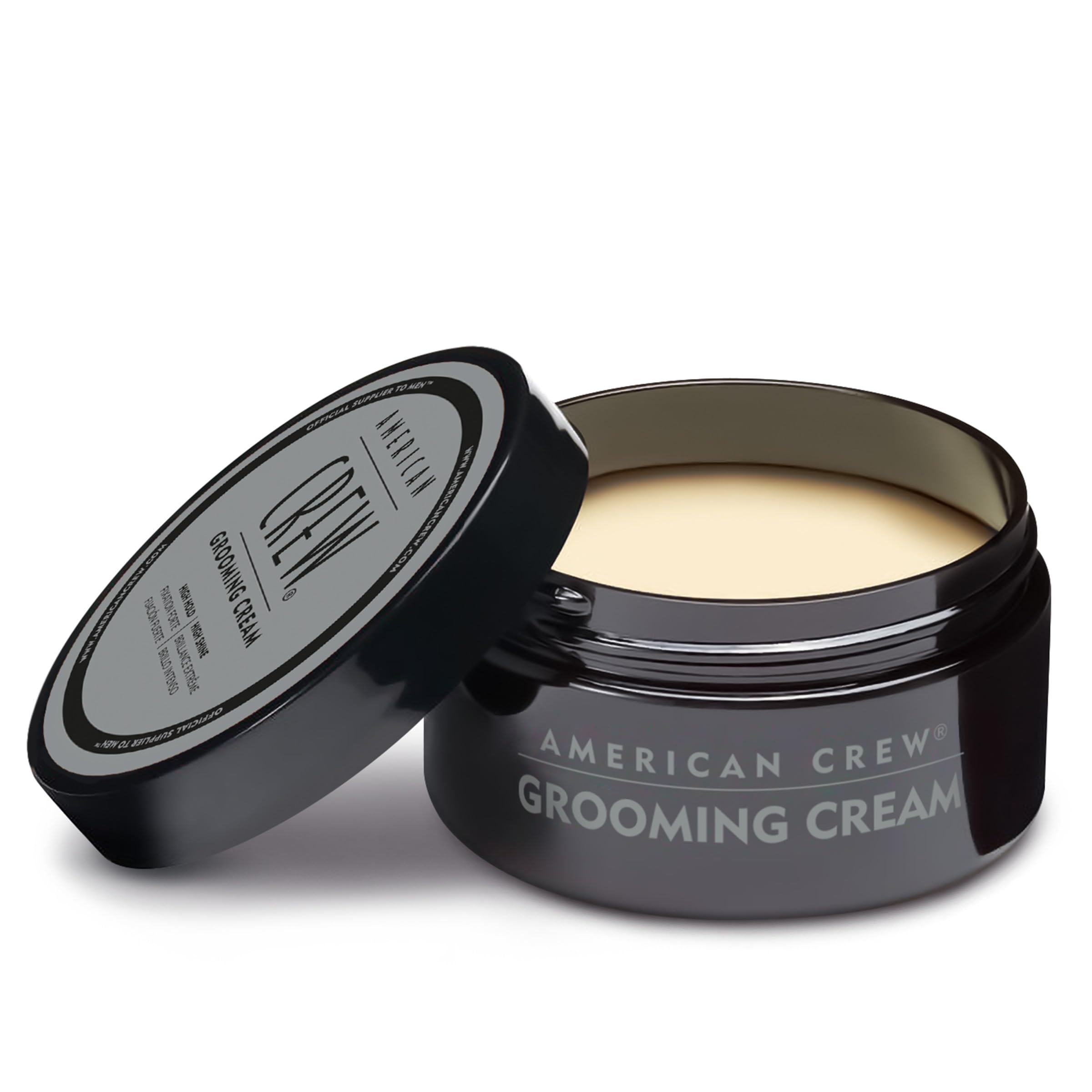 American Crew crema de peinado, versátil para looks pulidos y estilos definidos.