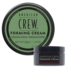 AMERICAN CREW crema formante para cabello masculino, definición de ondas y peinado con brillo medio.