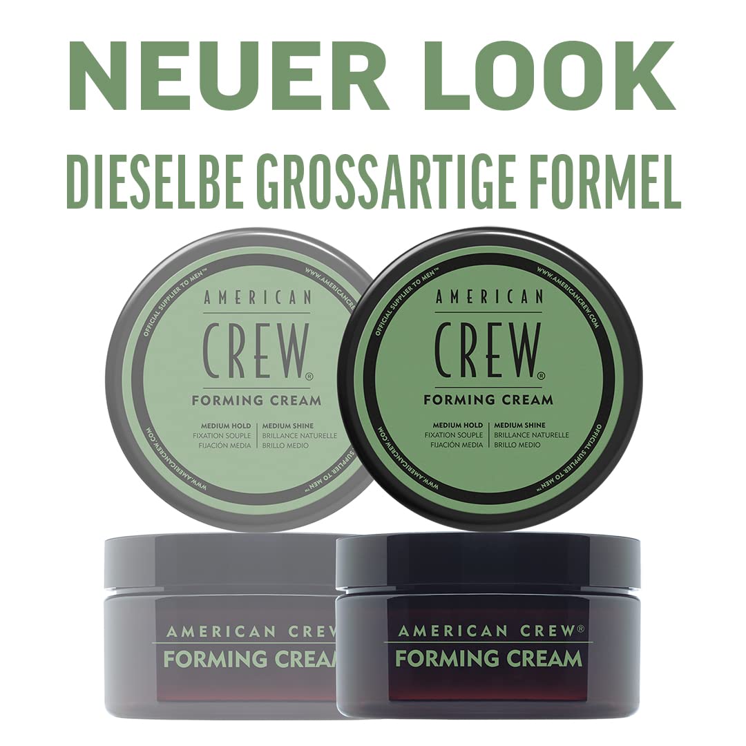 Acabado de brillo medio con American Crew para un look natural.