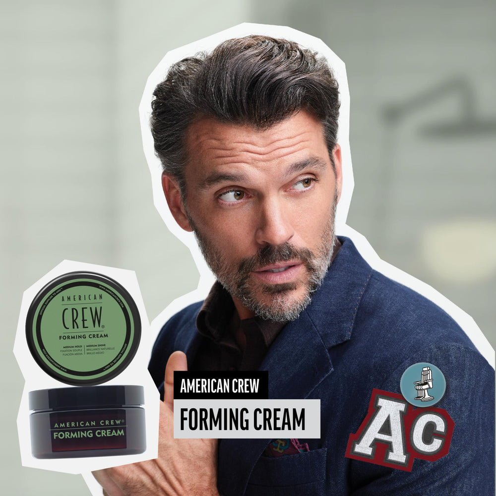 American Crew Crema Modeladora, textura cremosa, aporta definición sin esfuerzo.