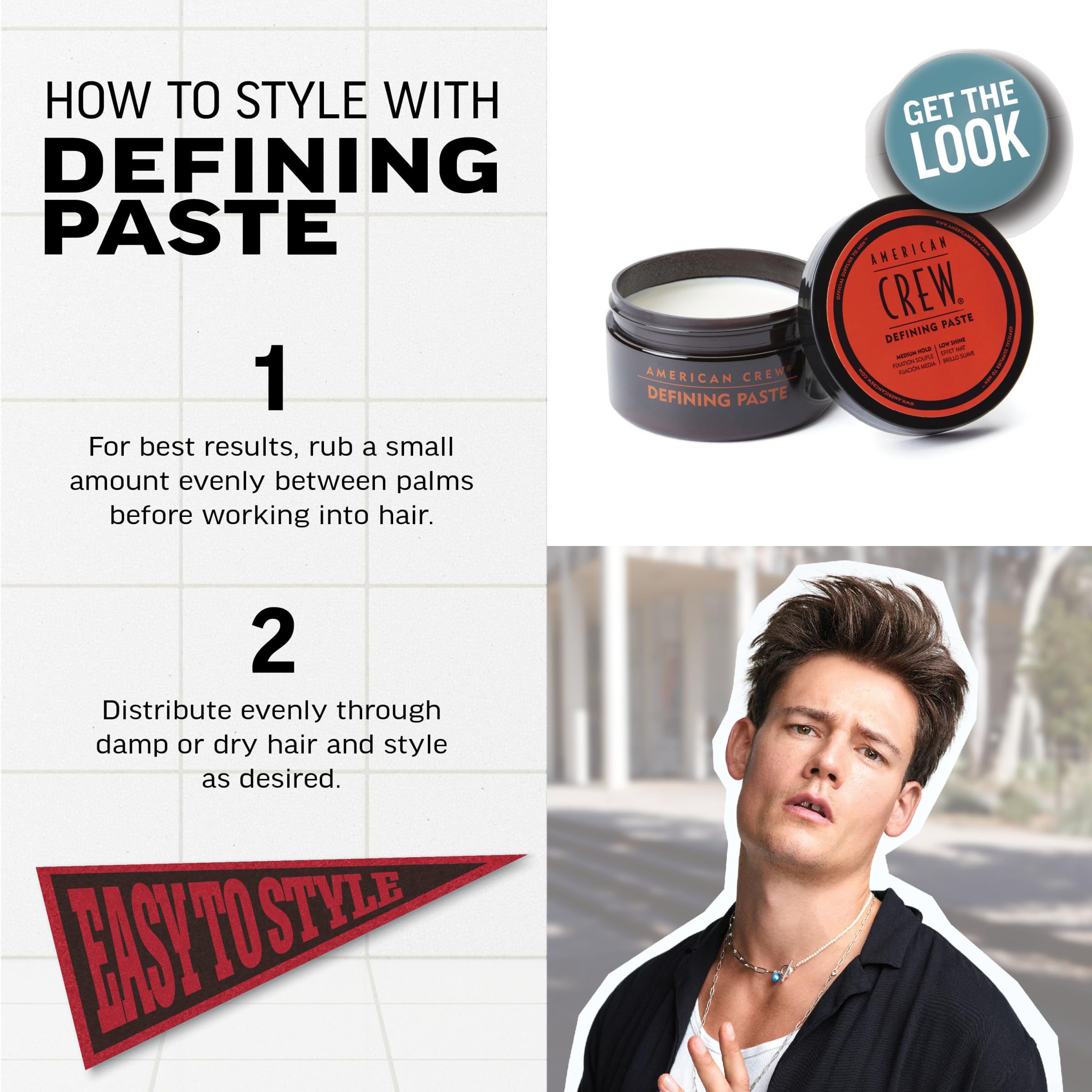 Ideal para cabello corto a medio con definición suave.