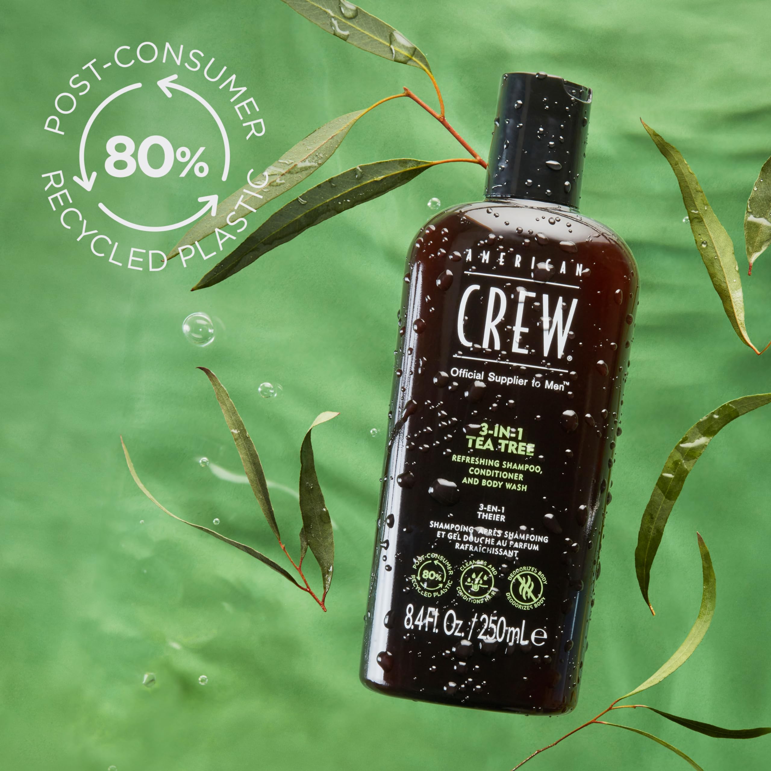 AMERICAN CREW detalle del producto, fragancia refrescante.