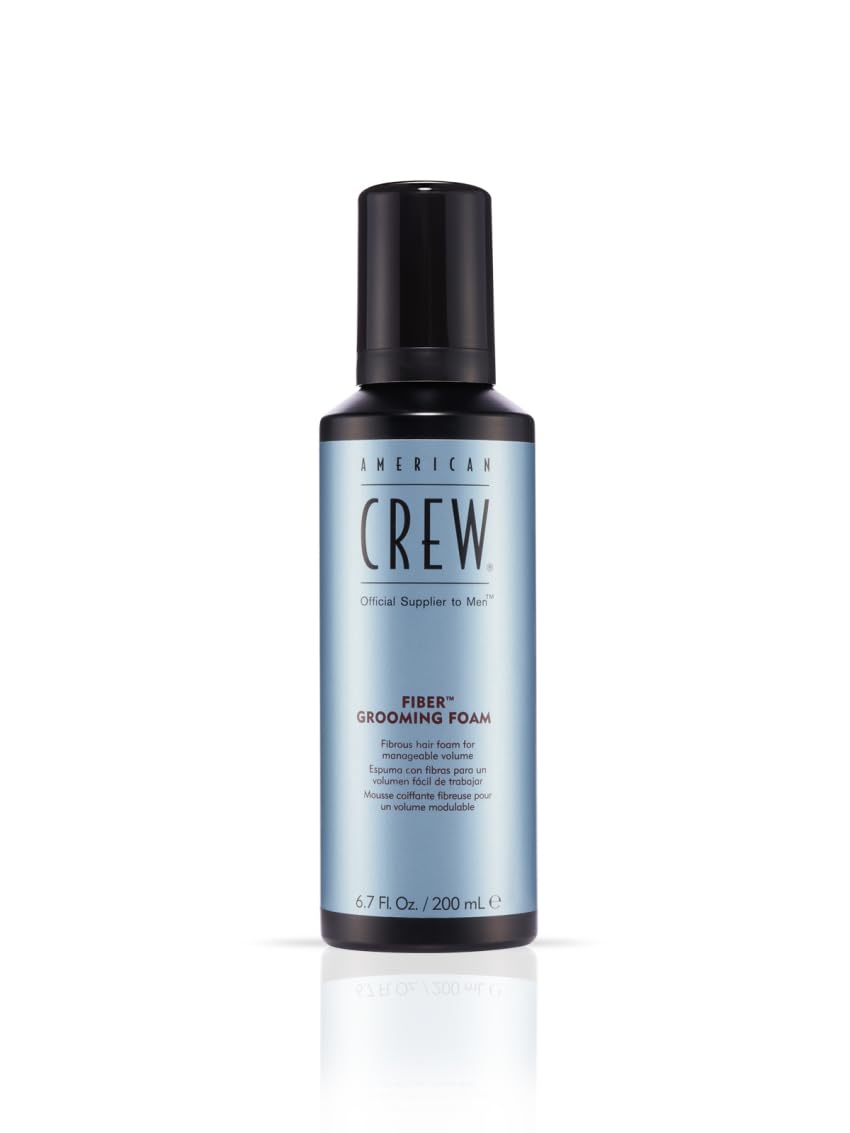 American Crew espuma fibrosa para el cabello, volumen medio y brillo natural