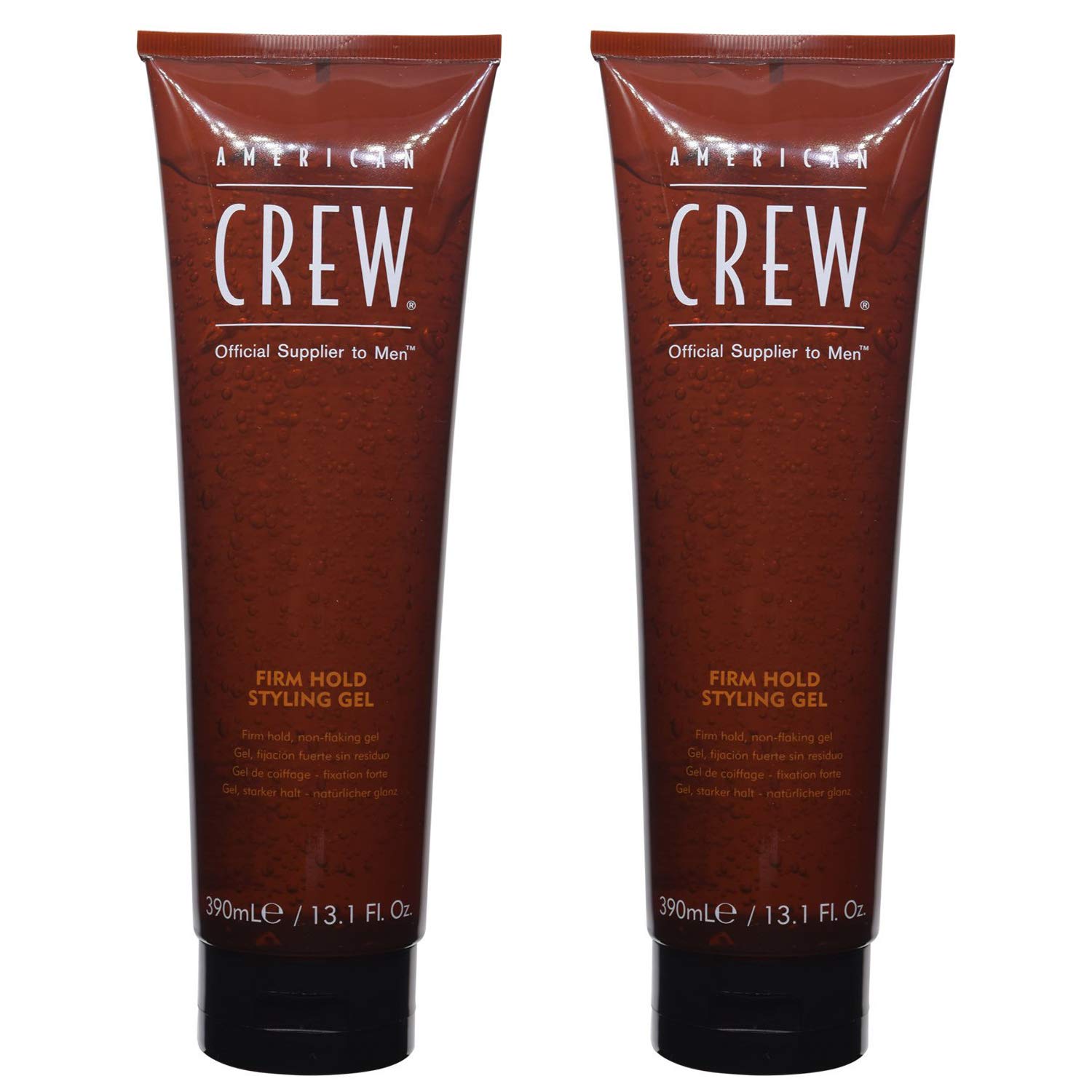 American Crew Firm Hold Styling Gel bottle delivers strong hold with high shine for lasting style.