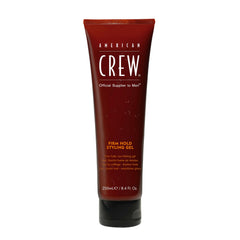 American Crew gel para cabello masculino, empaque visible, estilo definido y brillo.