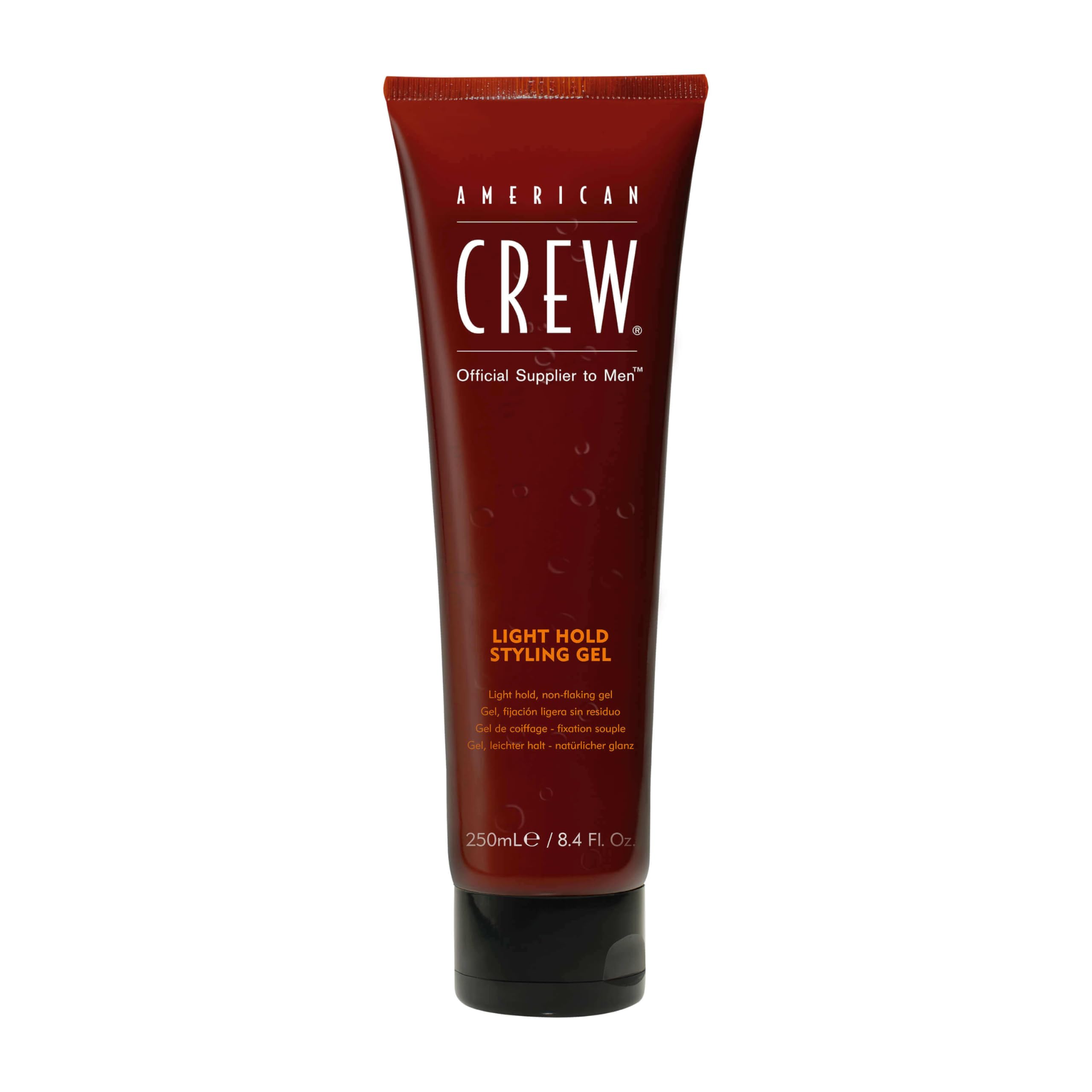 Gel de pelo ligero de American Crew para un brillo natural en el peinado diario.