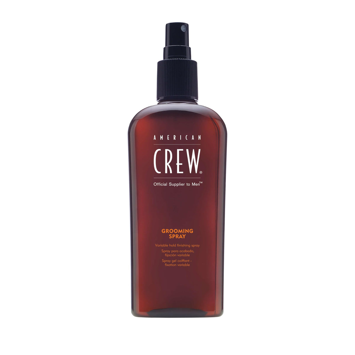 Garrafo de American Crew Grooming Spray en botella para fijación flexible y control