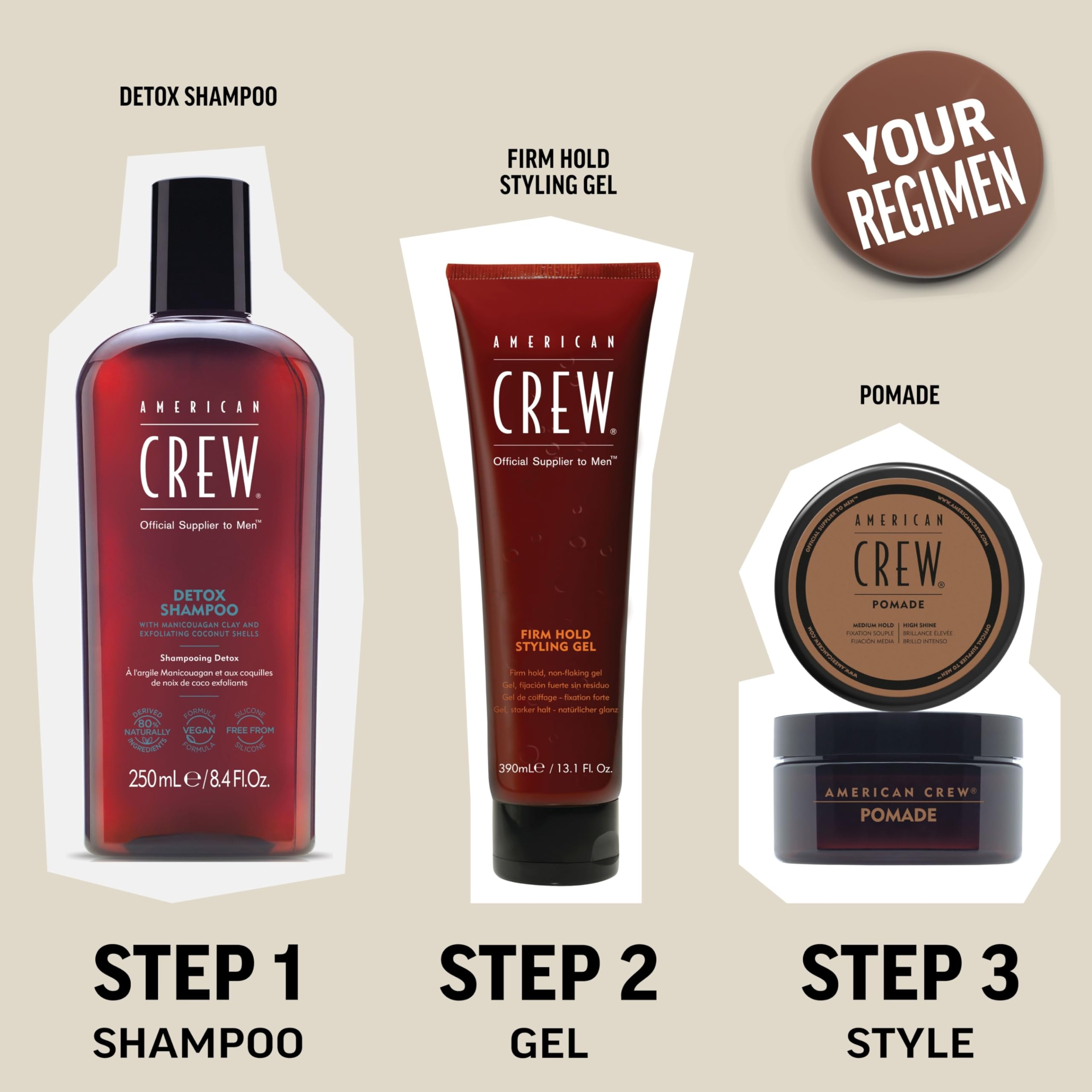 Peinado diario con American Crew Grooming Spray y acabado natural
