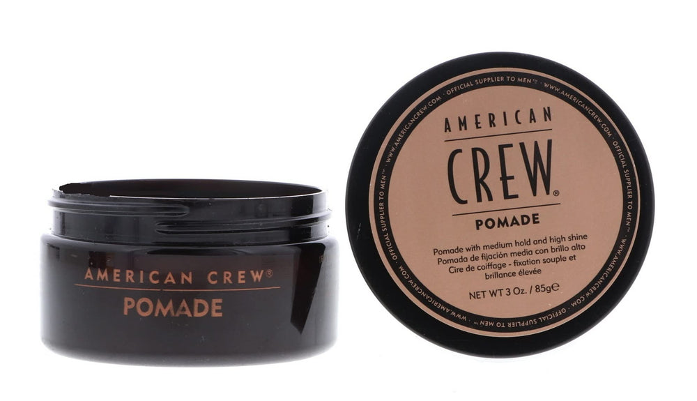 American Crew hair pomade pack-2 model with glossy finish and defined texture
