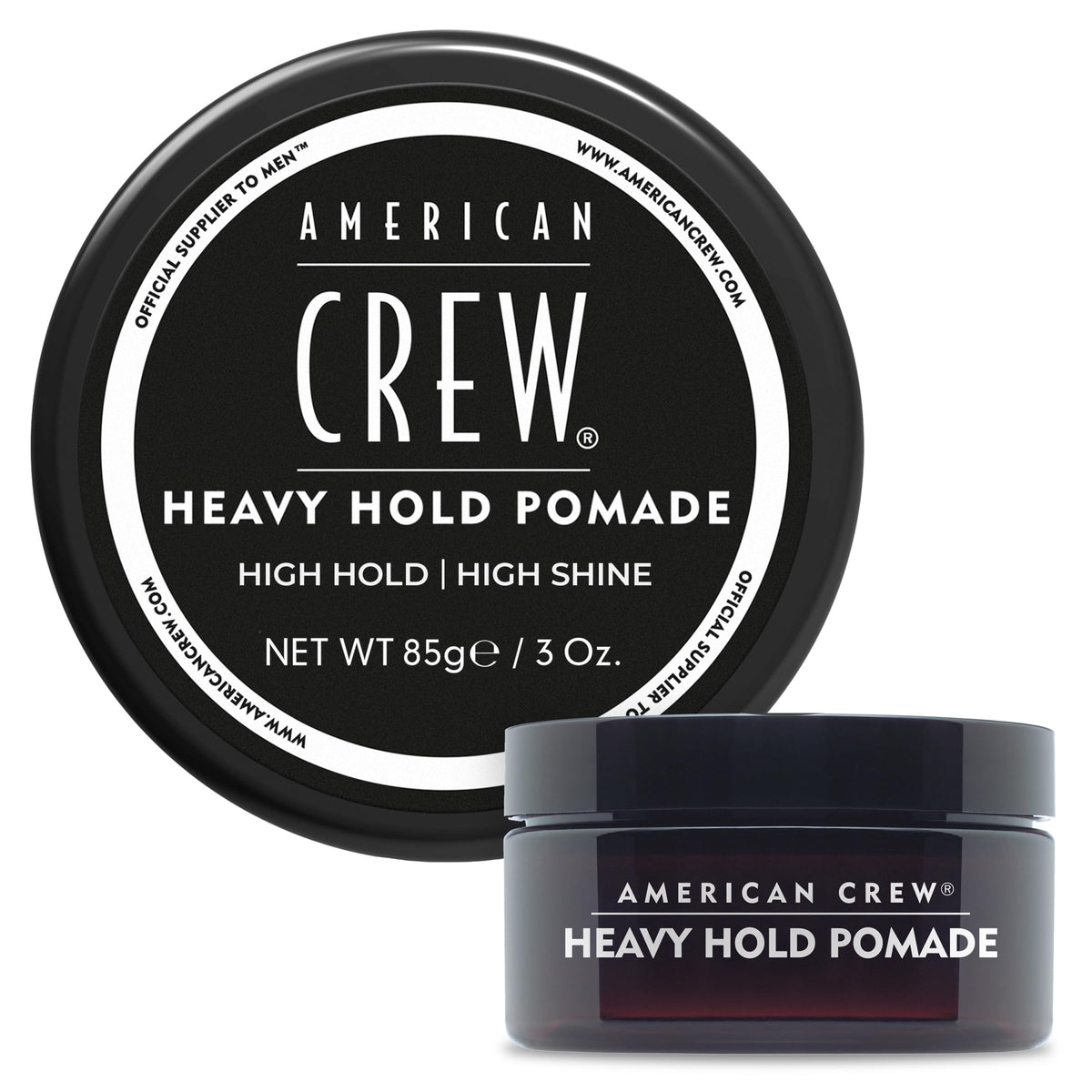 American Crew Pomada en envase de 3 onzas para uso diario con fijación.