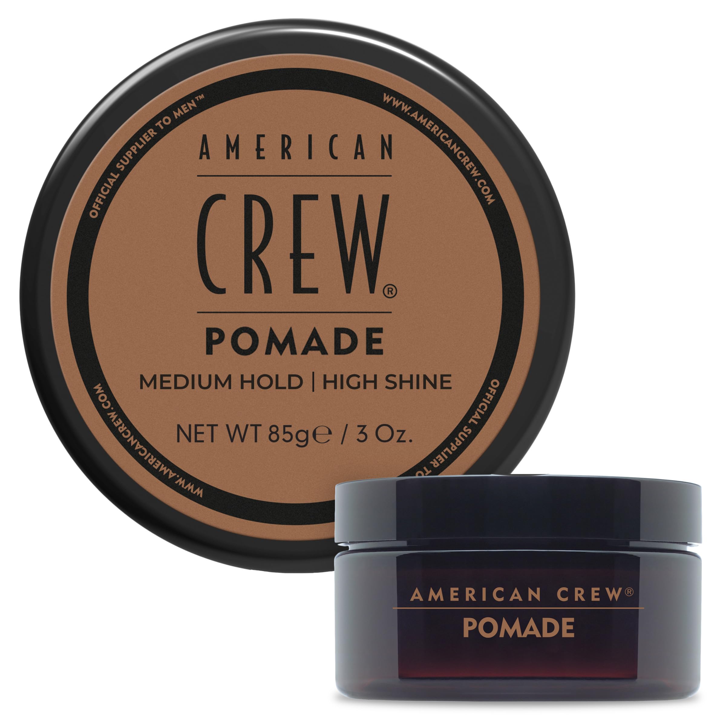 Pomada American Crew para hombre con peinado clásico y brillo medio