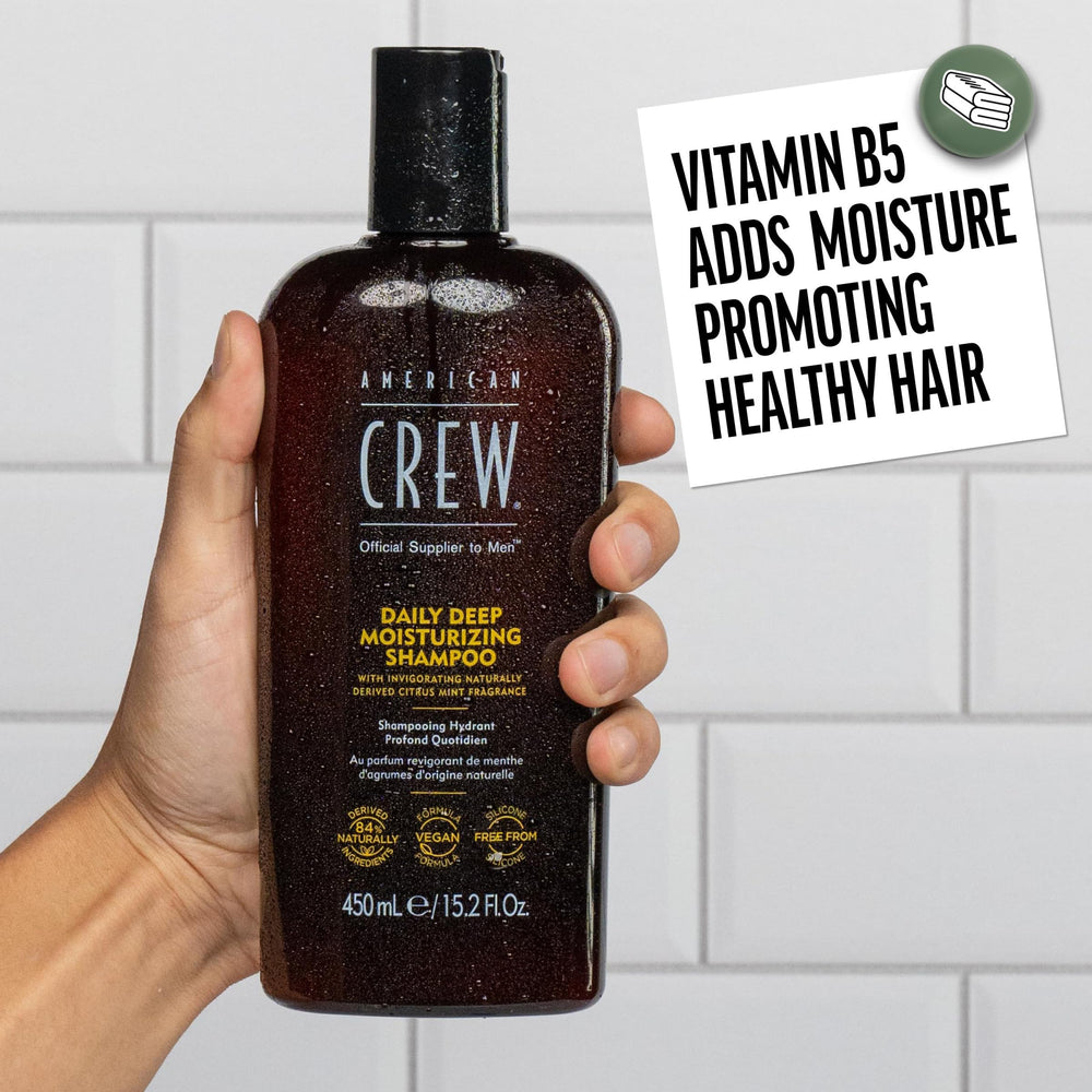 AMERICAN CREW Shampoo textura cremosa que limpia sin dejar grasa.