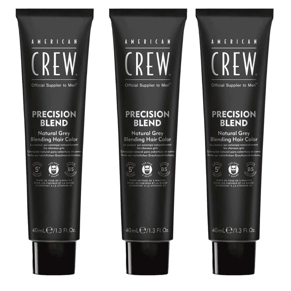 American Crew temporary hair color packaging front showing natural gray coverage option