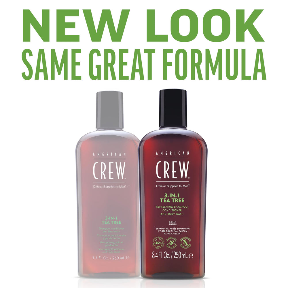 AMERICAN CREW 3-en-1 en la ducha, uso rápido para cabello y piel.