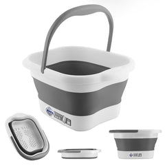American Wellness Authority collapsible foot soaking tub for easy storage after use