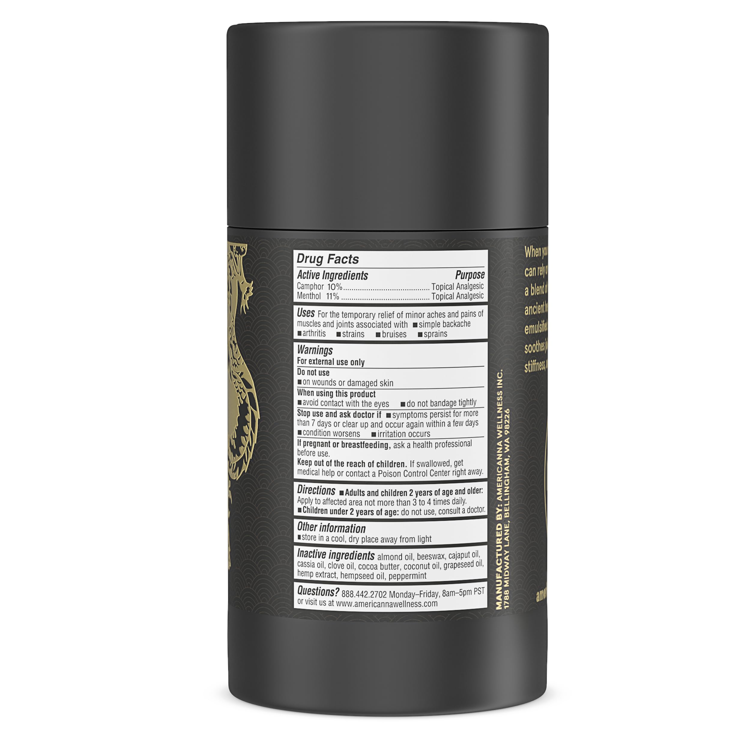 Texture of Americanna Dragon Balm on skin, smooth for easy massage