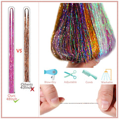 AMGPT Hair Tinsel Kit crochet hook and pliers included.