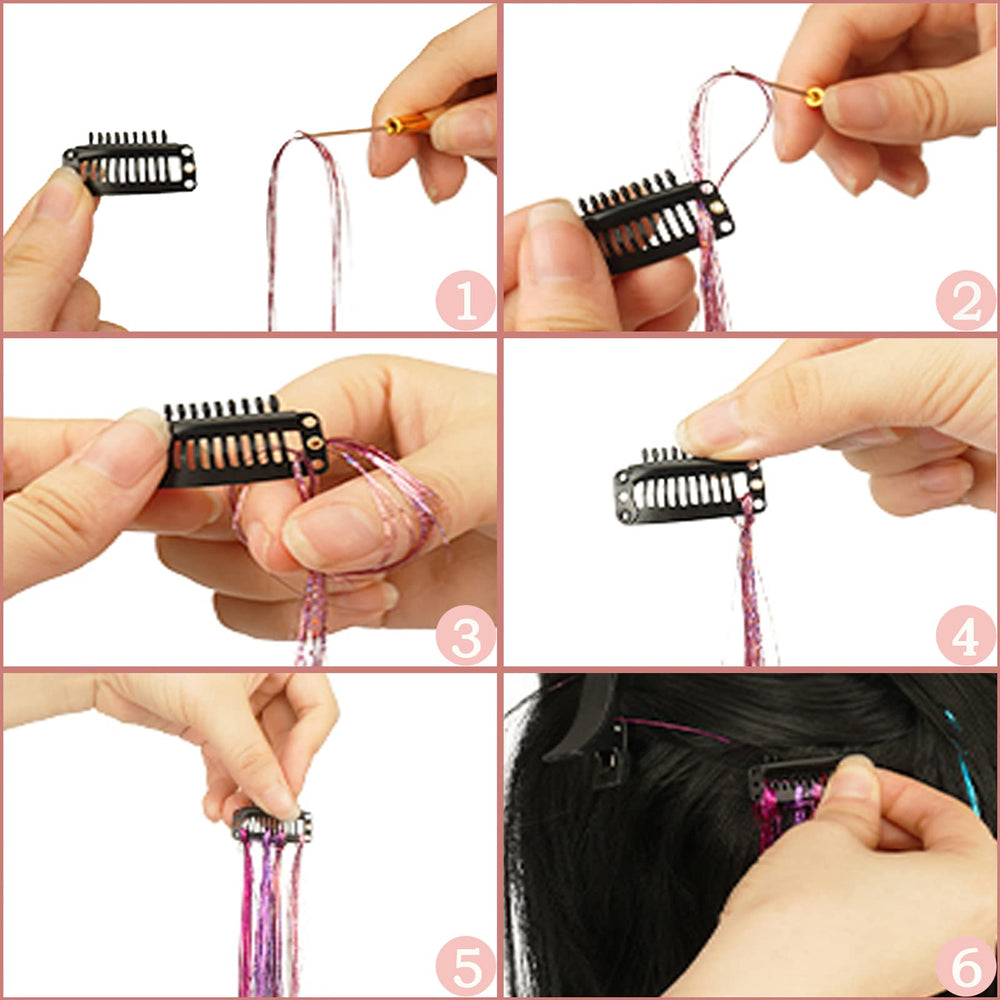 AMGPT Hair Tinsel Kit gift packaging with 30-day return option.