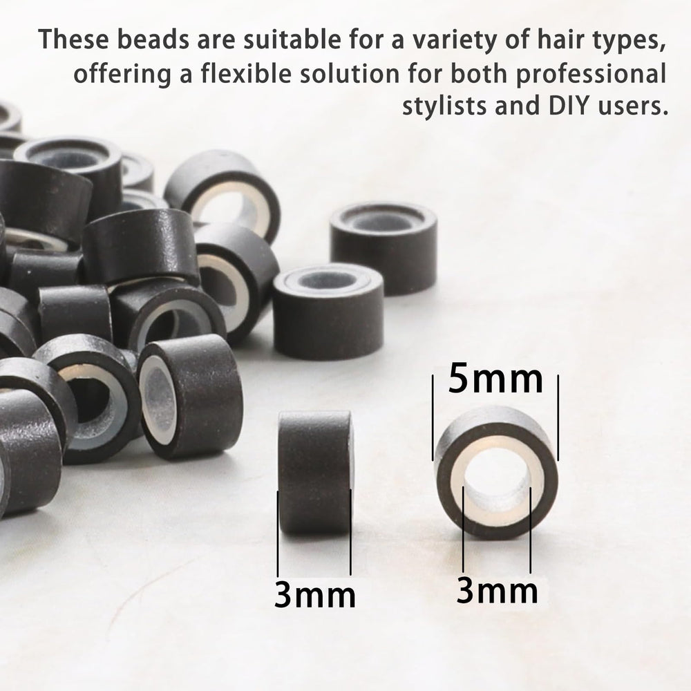 AMGPT silicone lined beads 5mm blonde close up for comfortable fittings