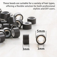 AMGPT silicone lined beads 5mm blonde close up for comfortable fittings