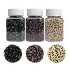 AMGPT silicone lined beads 5mm brown close up for gentle micro link installation