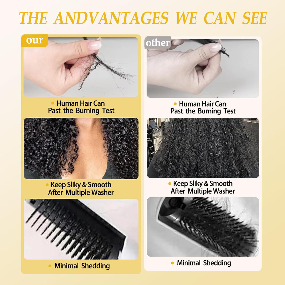 Amicalite 3c4a Burmese Curly Bundles with spiral curls for defined texture