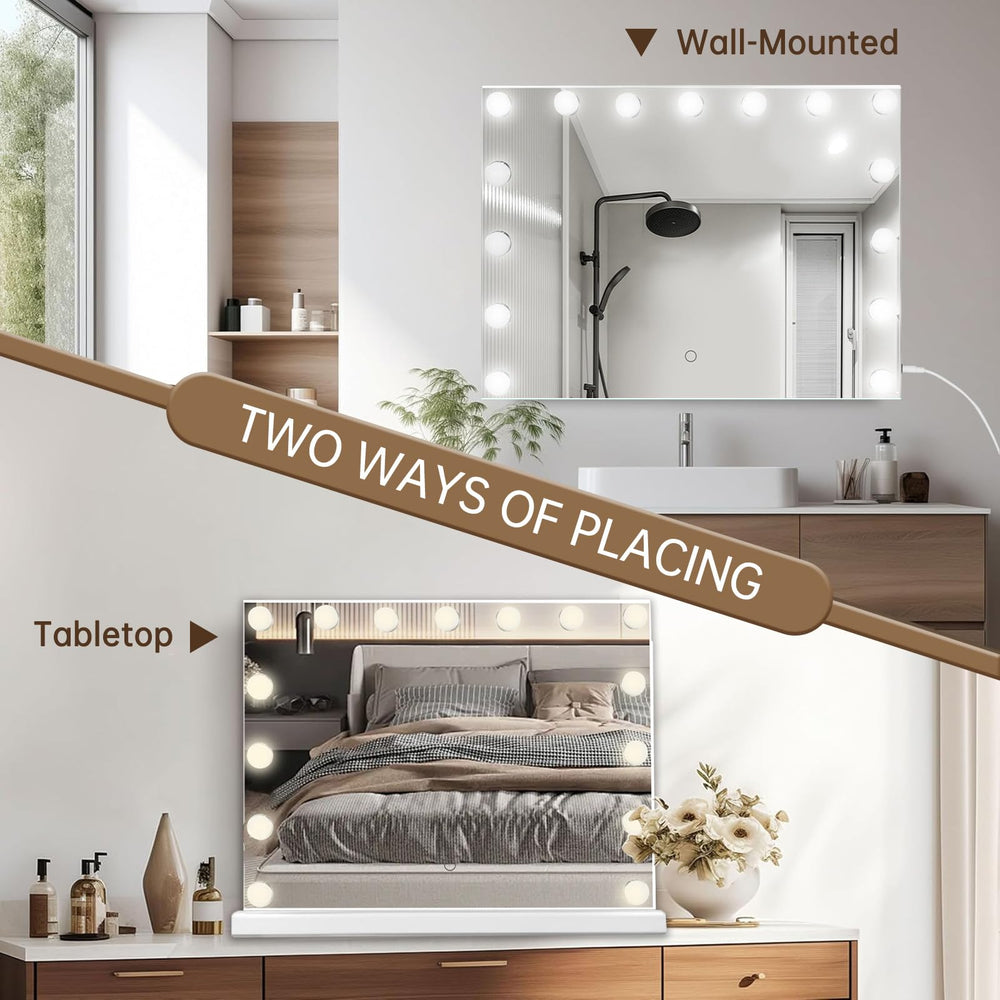 Amifiy vanity mirror wall mount to save space.