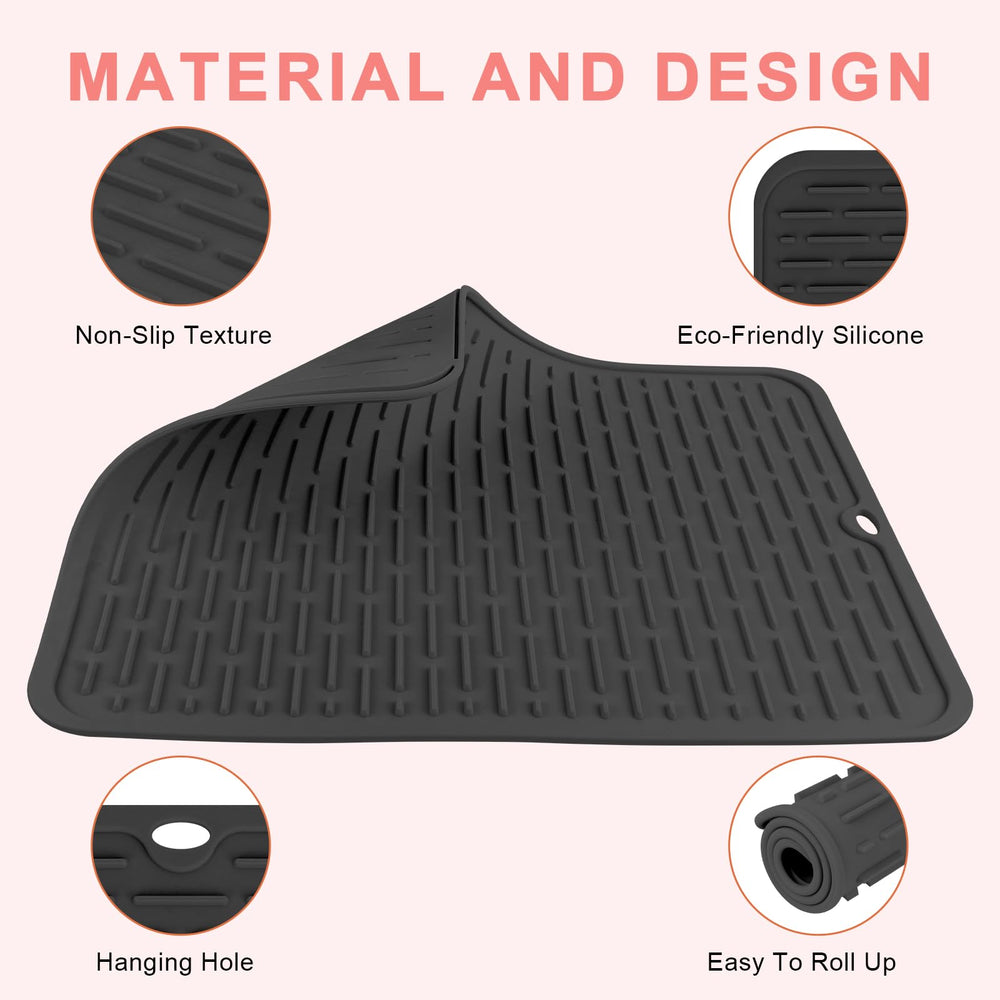 AMIJEAL raised-texture no-slip grip keeps hot tools in place