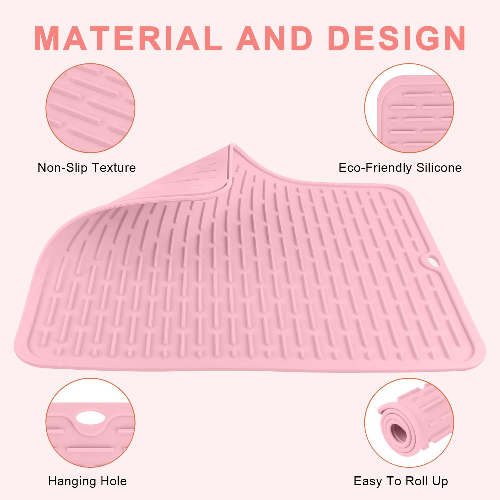 AMIJEAL raised-texture non-slip surface keeps tools secure.