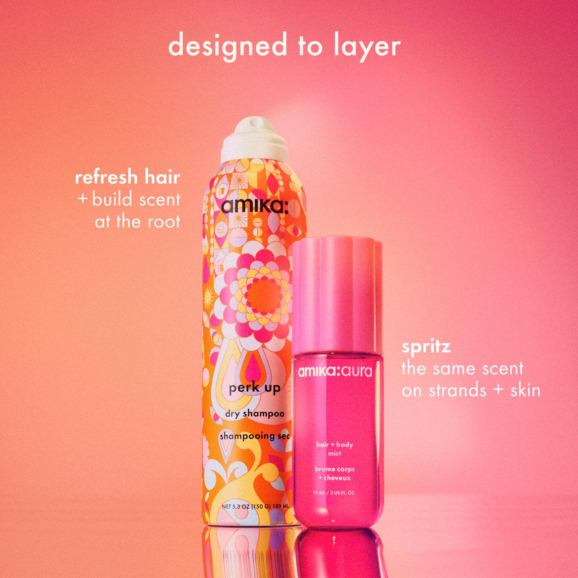amika aura mist on skin adds a light, lasting aroma