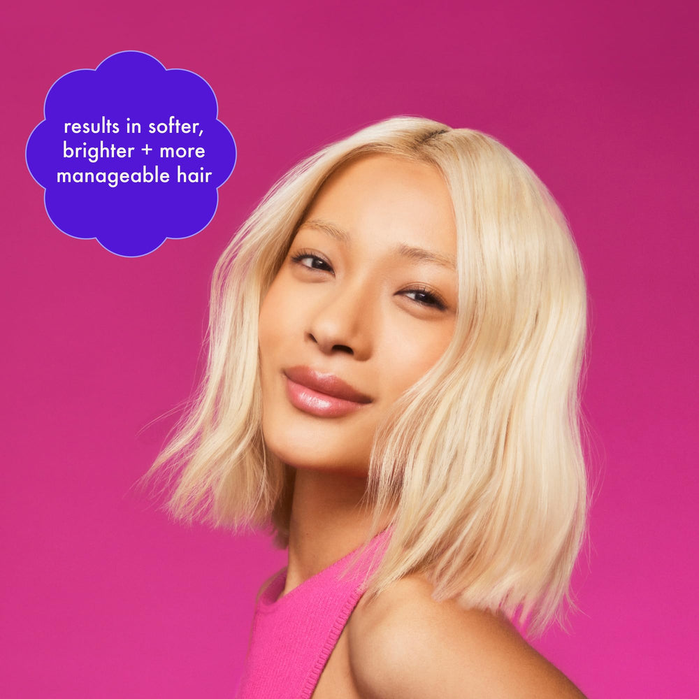 Blonde, silver, and gray tones appear vibrant with a luminous finish.