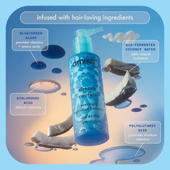 Amika Dream Routine no-rinse formula shown in packaging.