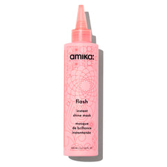 Amika Flash Instant Shine Mask tub with 60 second moisture boost for hair