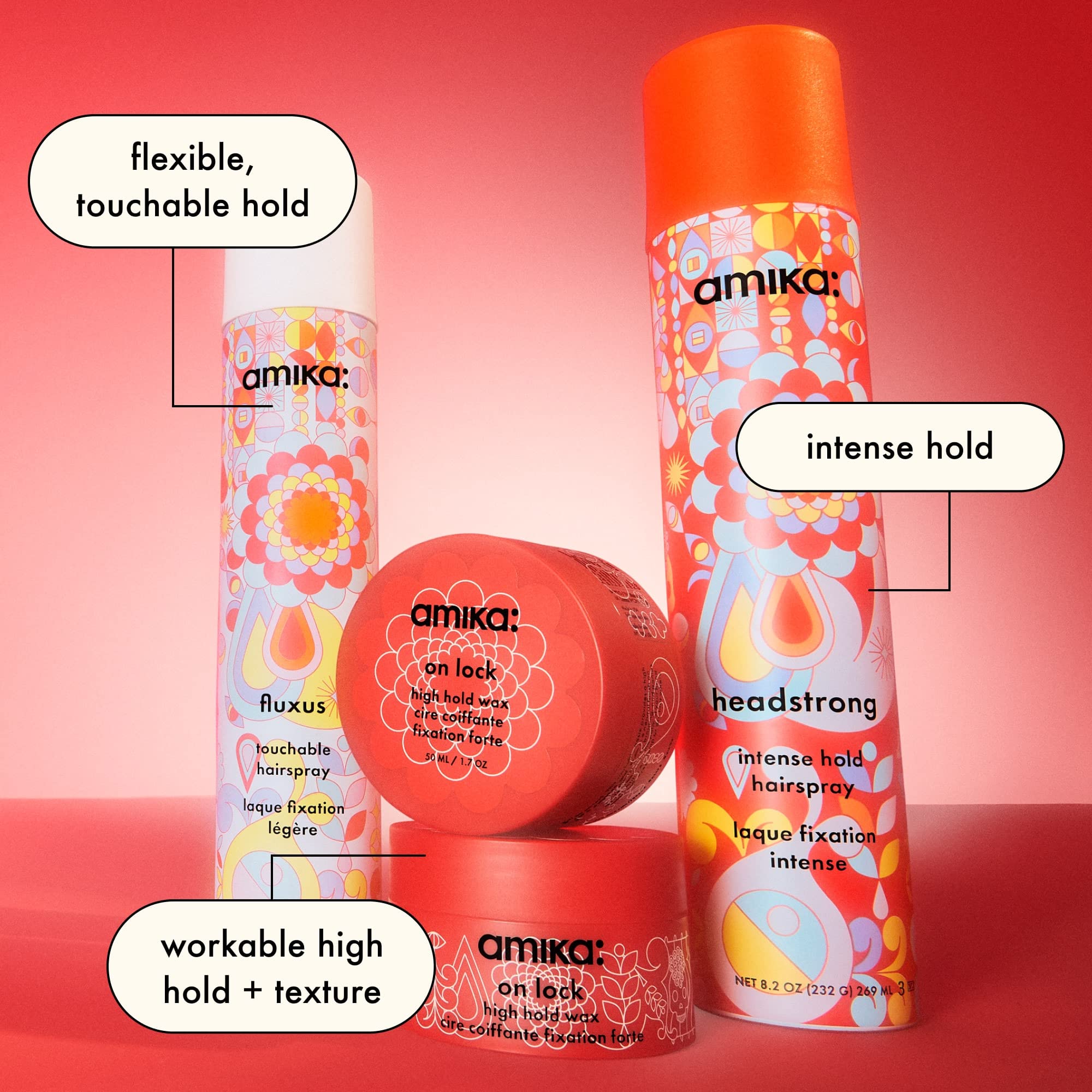 Amika Fluxus brillo natural que realza el look.
