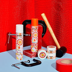 Amika Fluxus hairspray after-use shine with a flexible finish
