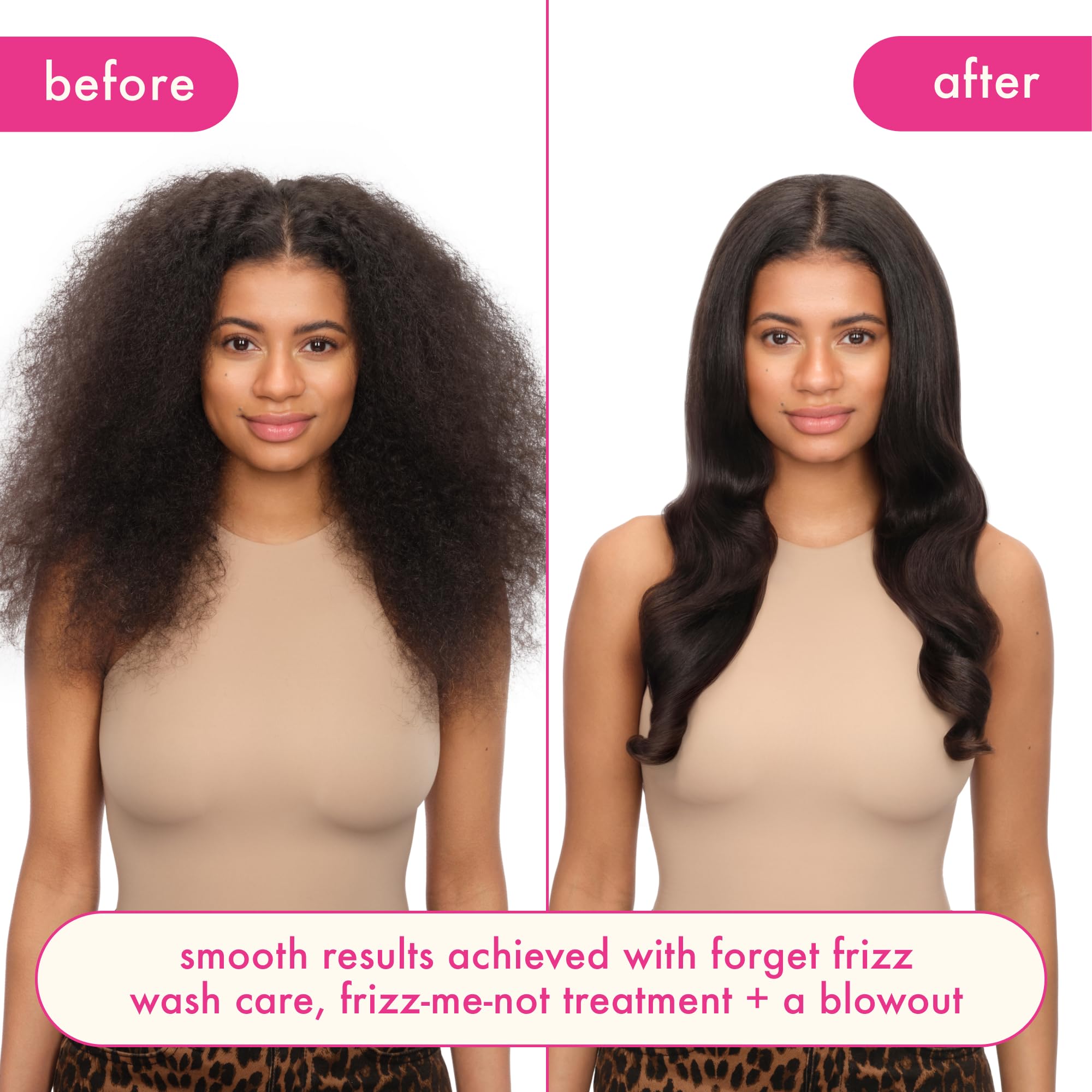 Lather on hand demonstrates Forget Frizz Shampoo cleansing and smoothing action