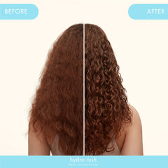Amika Hydro Rush ingredients show hyaluronic acid and squalane for moisture