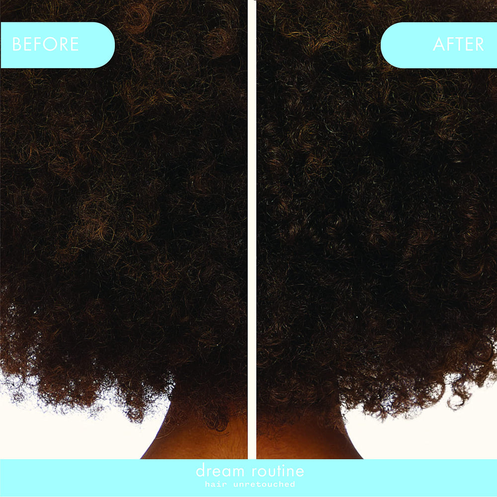 Amika hydro rush shampoo close-up, foamy lather hints at a thorough cleanse and moisture boost.