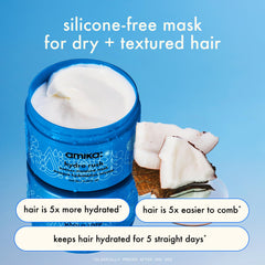 Whipped texture of Amika Hydro Rush mask for smooth application