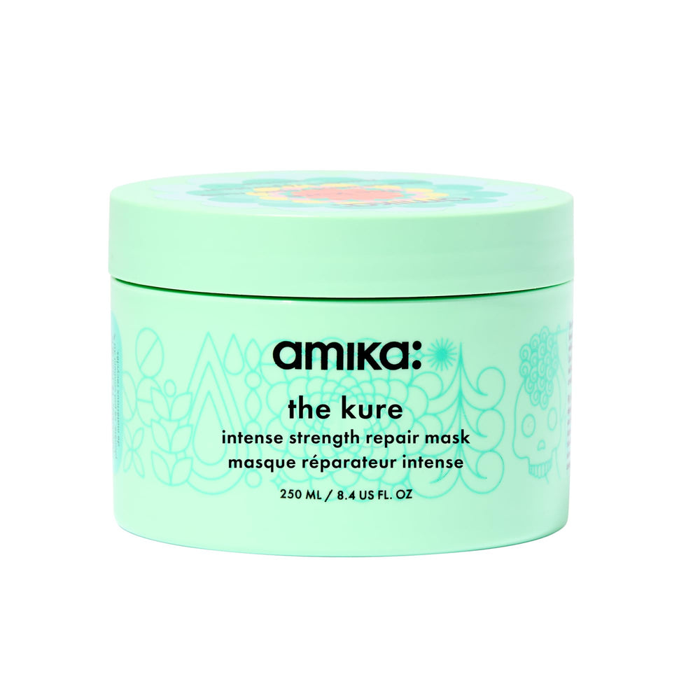 amika kure mask jar close-up shows rich creamy texture for deep hydration