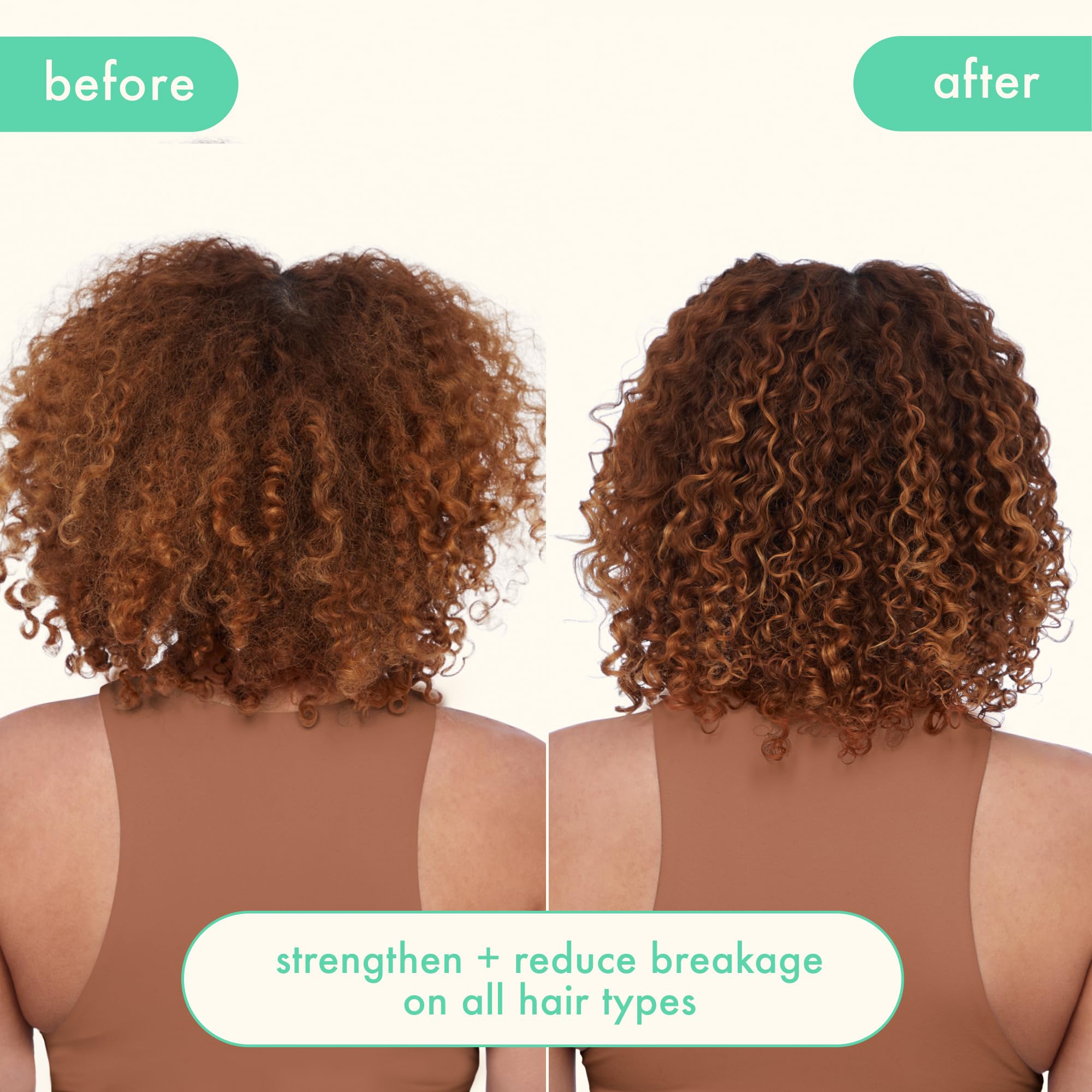 Amika Kure Strength Repair Shampoo post-wash hair with healthy-looking texture