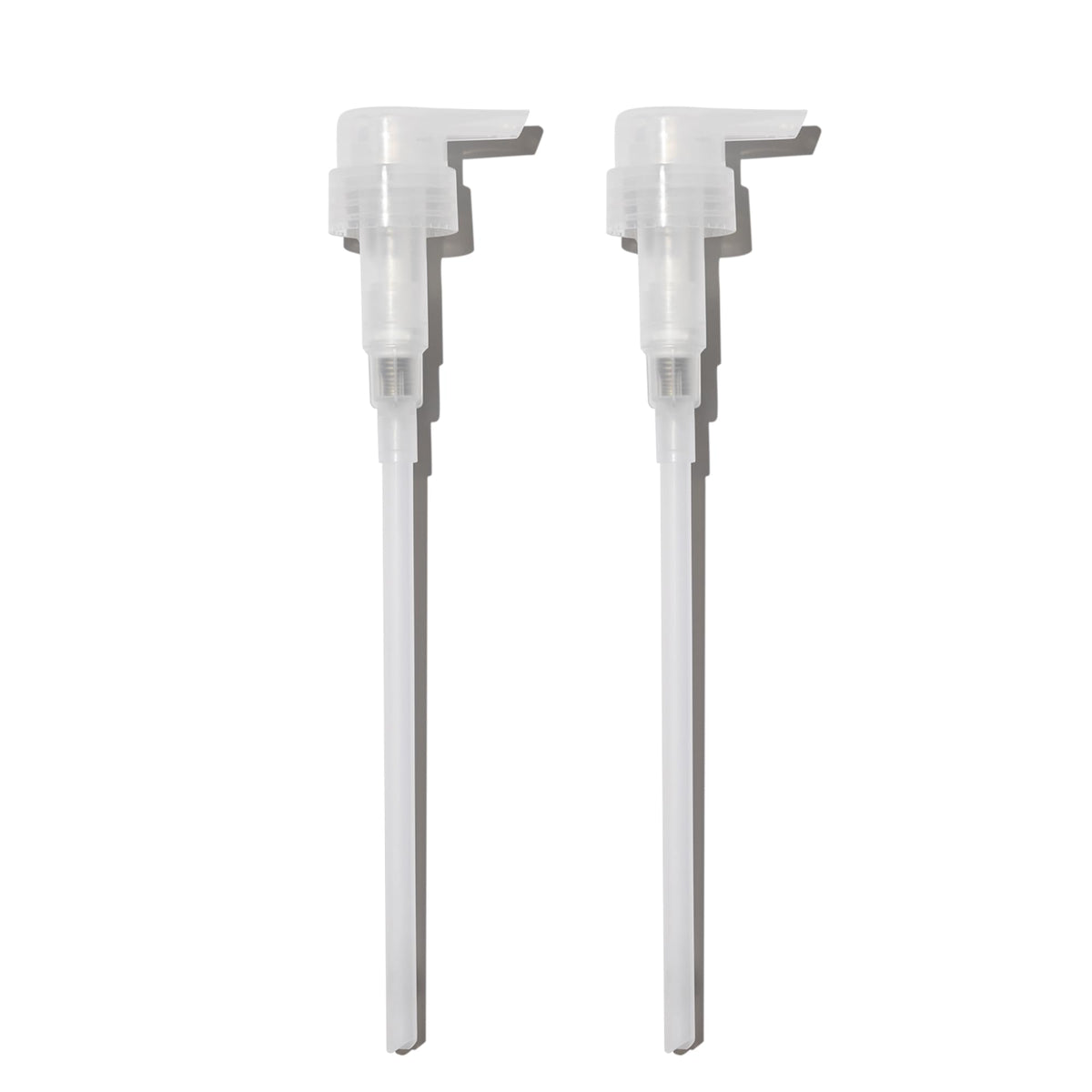 Amika liter pump duo—dual bottle pumps for mess-free shampoo and conditioner.