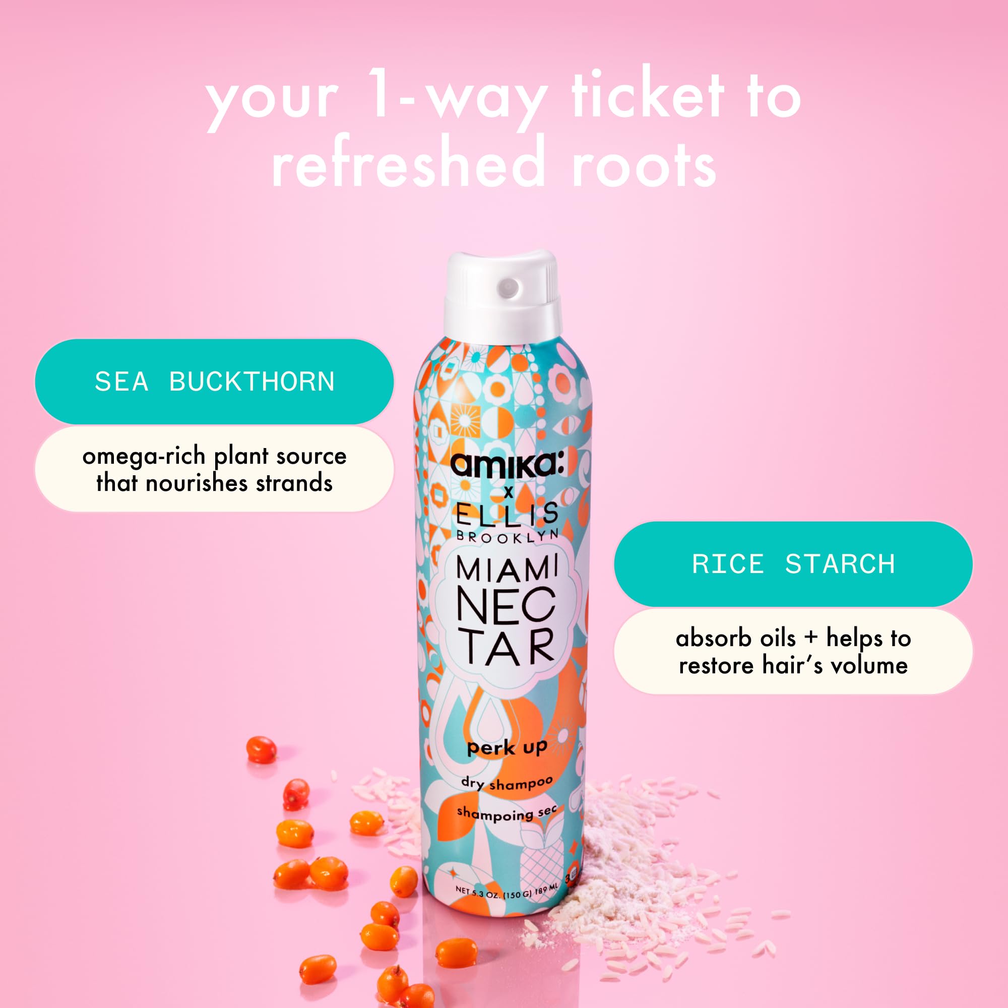 Amika Miami Nectar suitable for all hair types and textures.