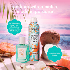 Amika Miami Nectar invisible finish leaves no chalky residue on hair.