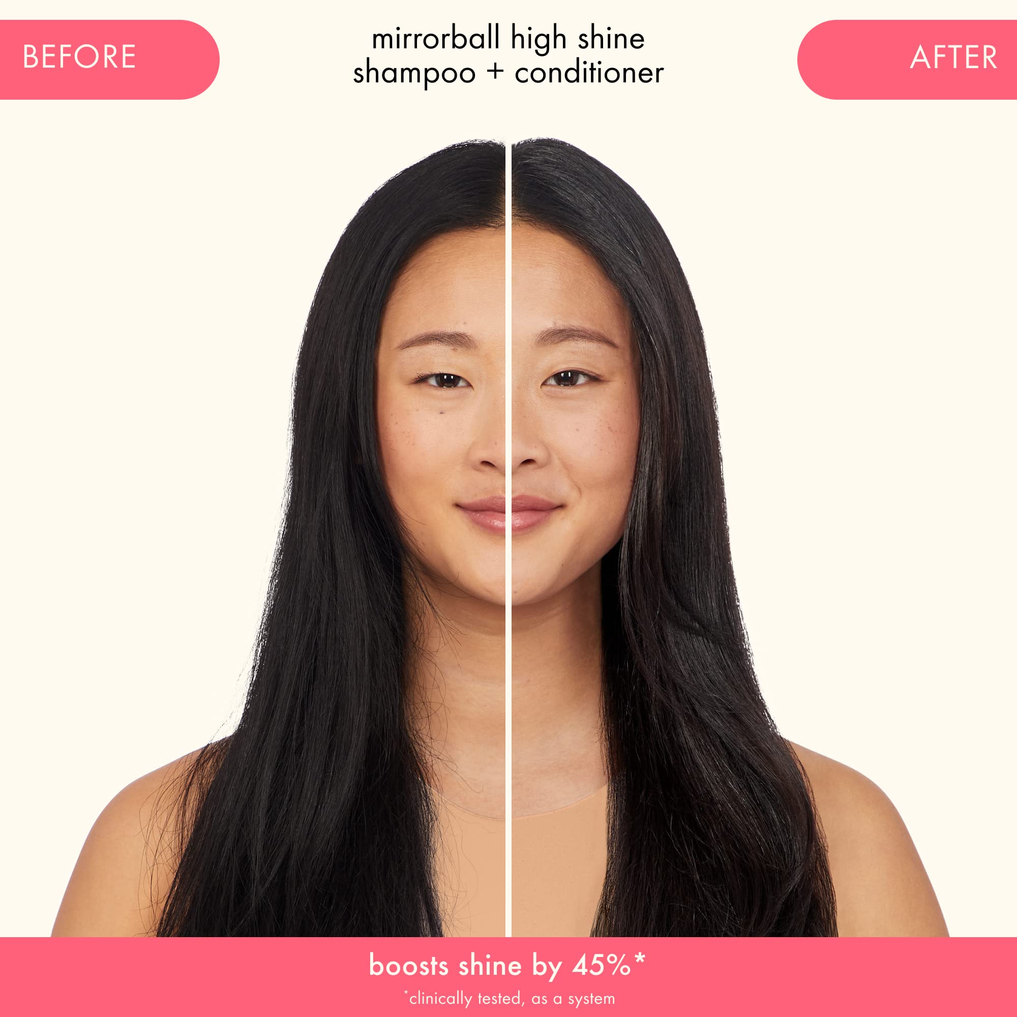 amika Mirrorball High Shine + Protect Shampoo color protection on strands helps maintain vibrancy