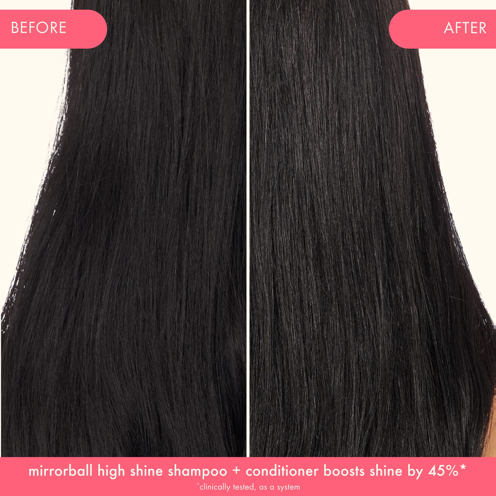 Amika Mirrorball conditioner lather closeup shows luxurious foam