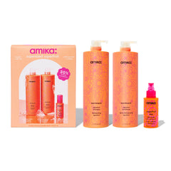 Amika Normcore jumbo shampoo bottle for gentle cleansing without stripping moisture.